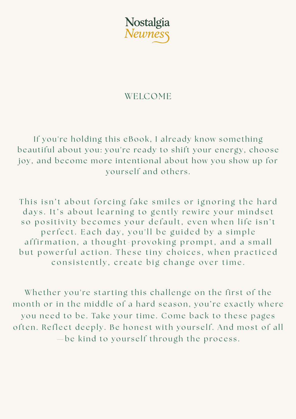 The power of positivity workbook (digital file)
