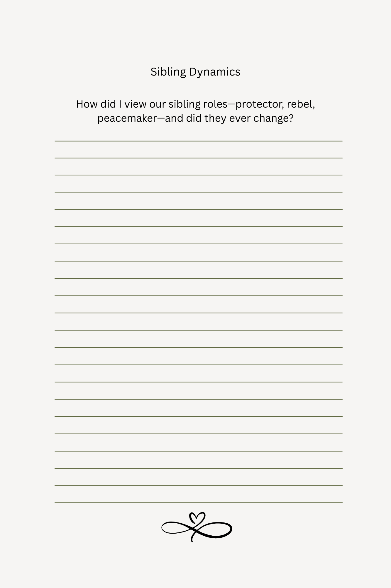 Echoes of the same home: A guided sibling journal (Physical product)