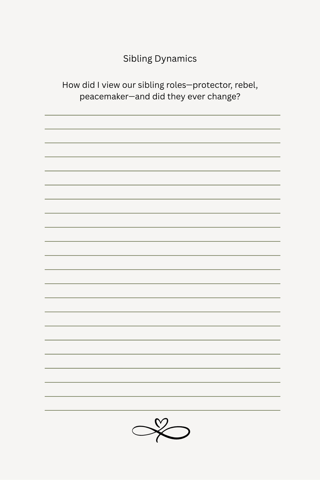 Echoes of the same home: A guided sibling journal (Physical product)